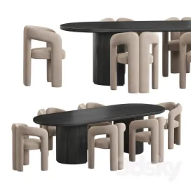 Gubi Moon Dining Set
